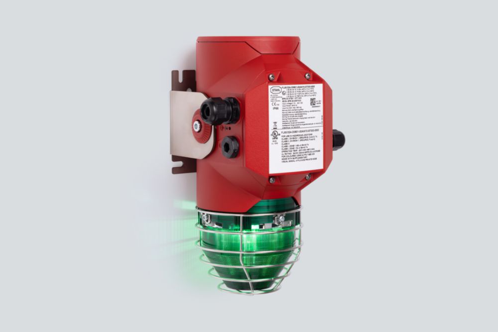 Visual signalling device, XENON light fitting, Lens colour: Green