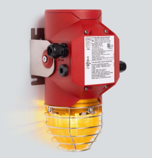 318586 Visual signalling device, LED light fitting, Lens colour: Amber